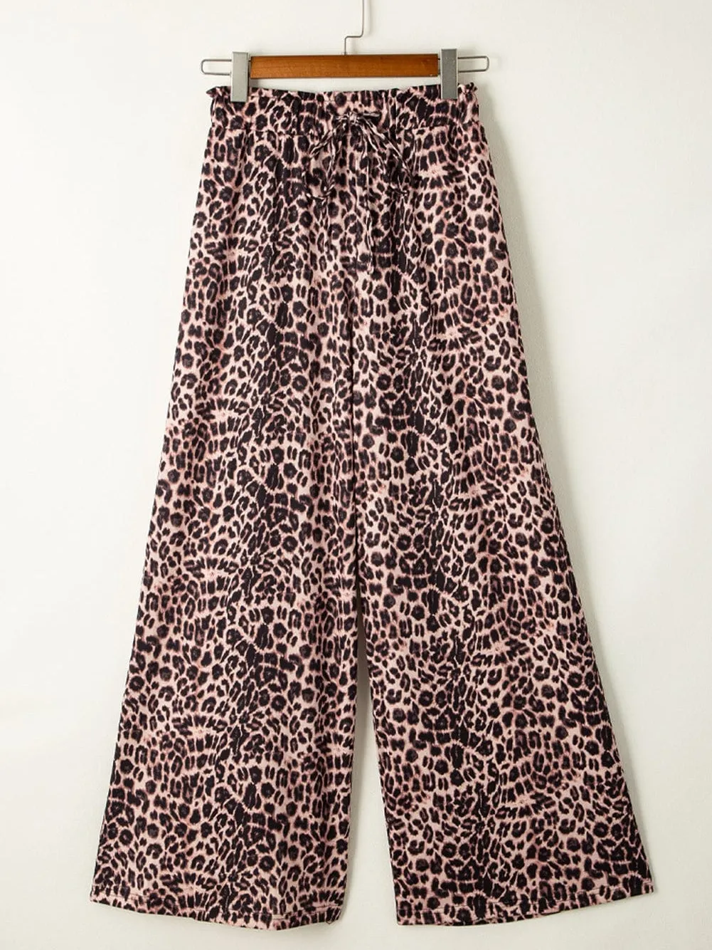 Animal Print Wide Leg Pants