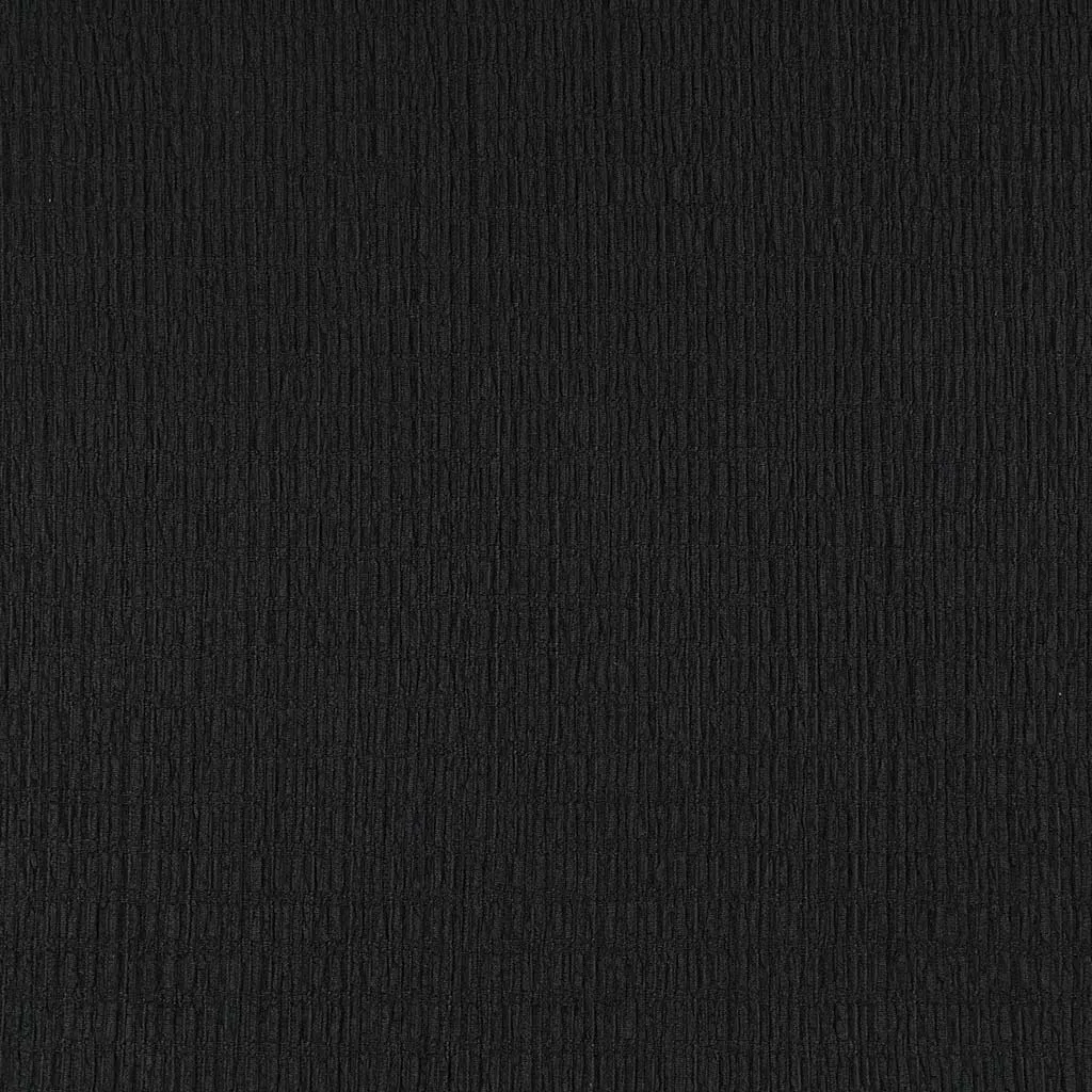 Aspen - Black Stretch Rib Fabric