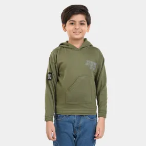 Boys Fleece Sweatshirt Slowdown - Olive