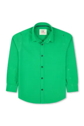 Boys Green Casual Shirt