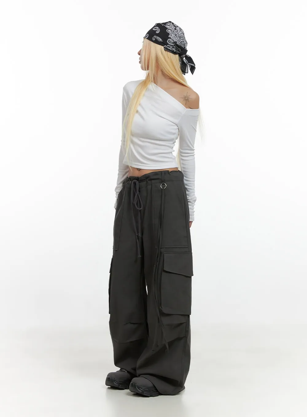 Chic Cotton Cargo Trousers CS425