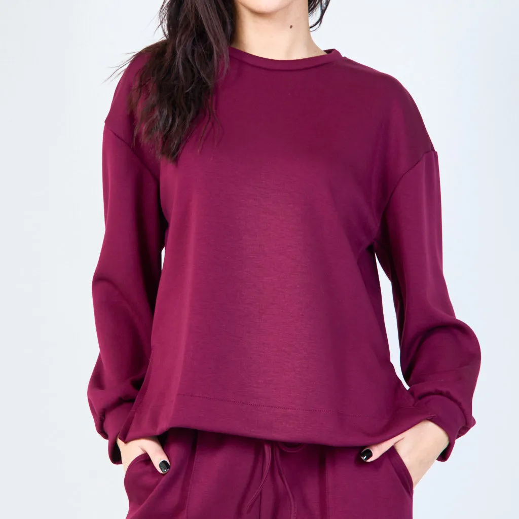 Classic relaxed-fit sweatshirt wholesale