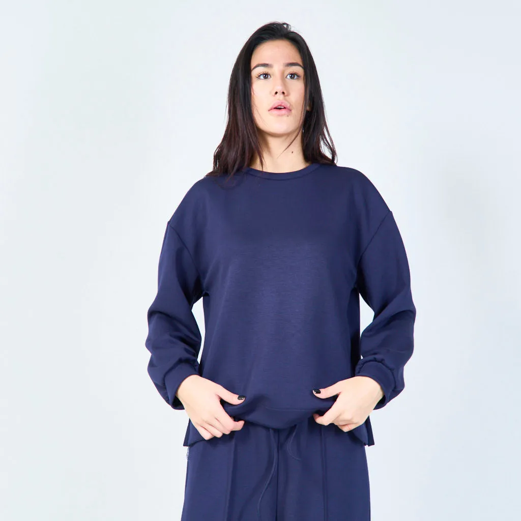 Classic relaxed-fit sweatshirt wholesale