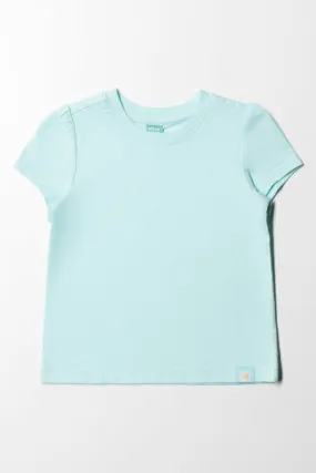 Crew Neck T-Shirt Aqua