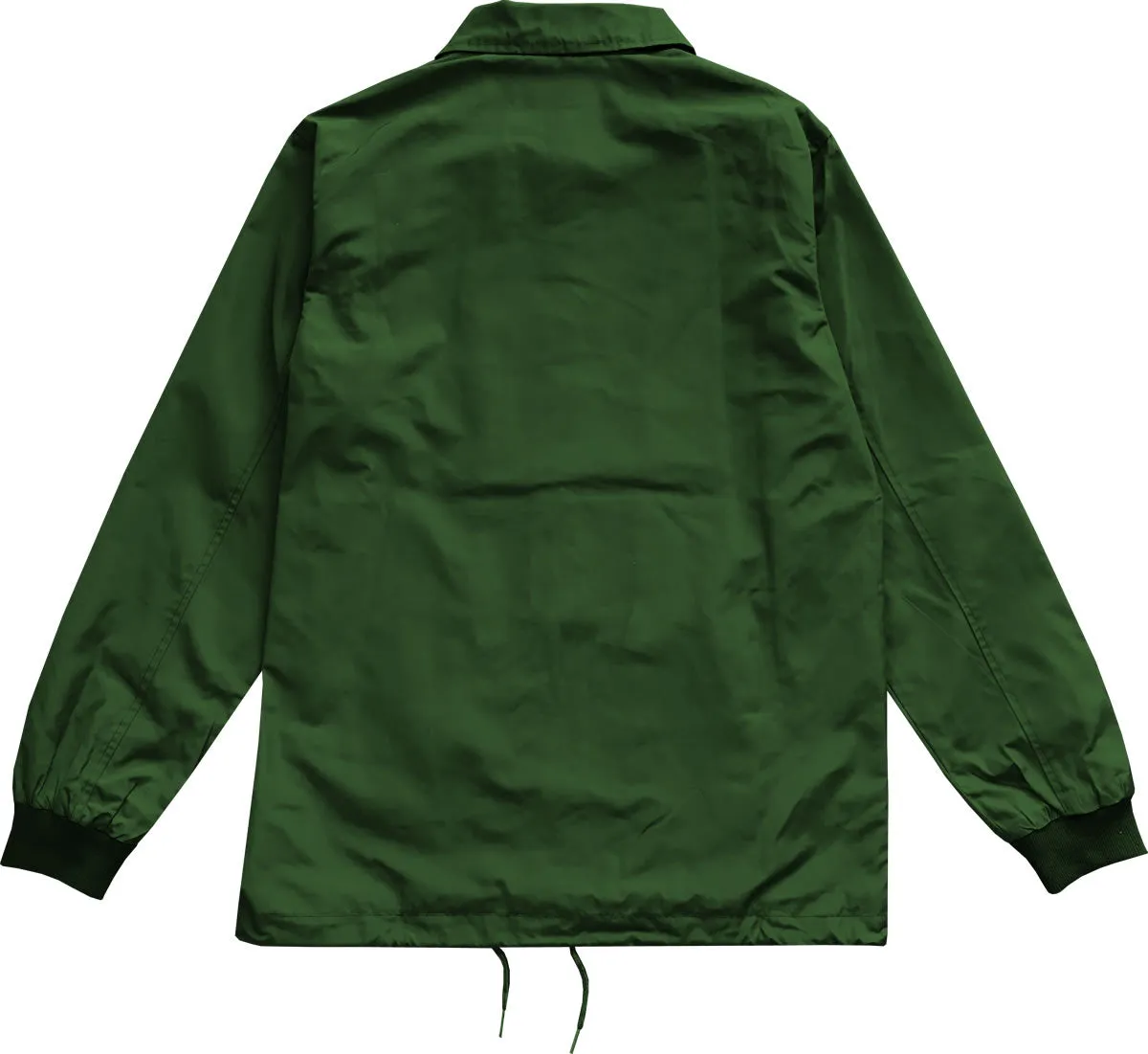 Green Mens Windbreaker Coaches Jacket