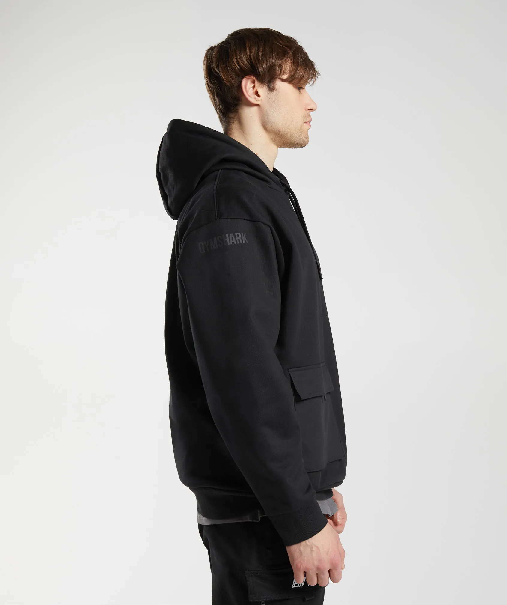 GS x David Laid Hoodie - Black