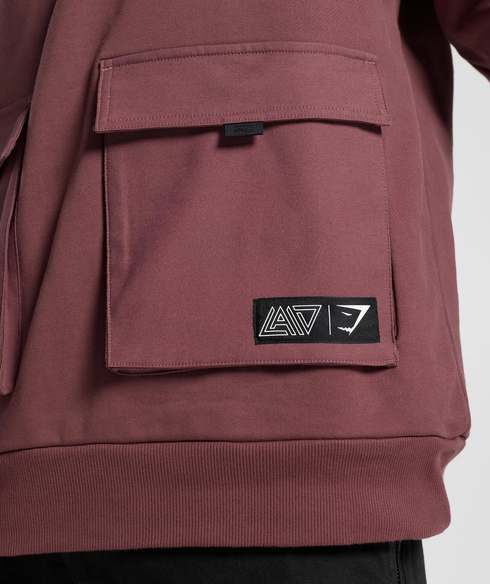 GS x David Laid Hoodie - Magenta Brown