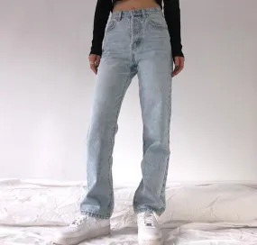 High Waist Loose Jeans For Women Comfortable Casual Straight Leg Baggy Pants Mom Jeans Washed Boyfriend Jeans