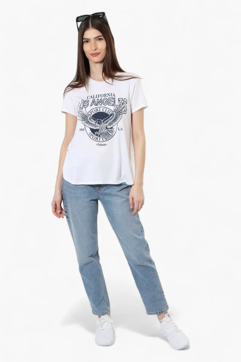 Magazine California Los Angeles Print Tee - White