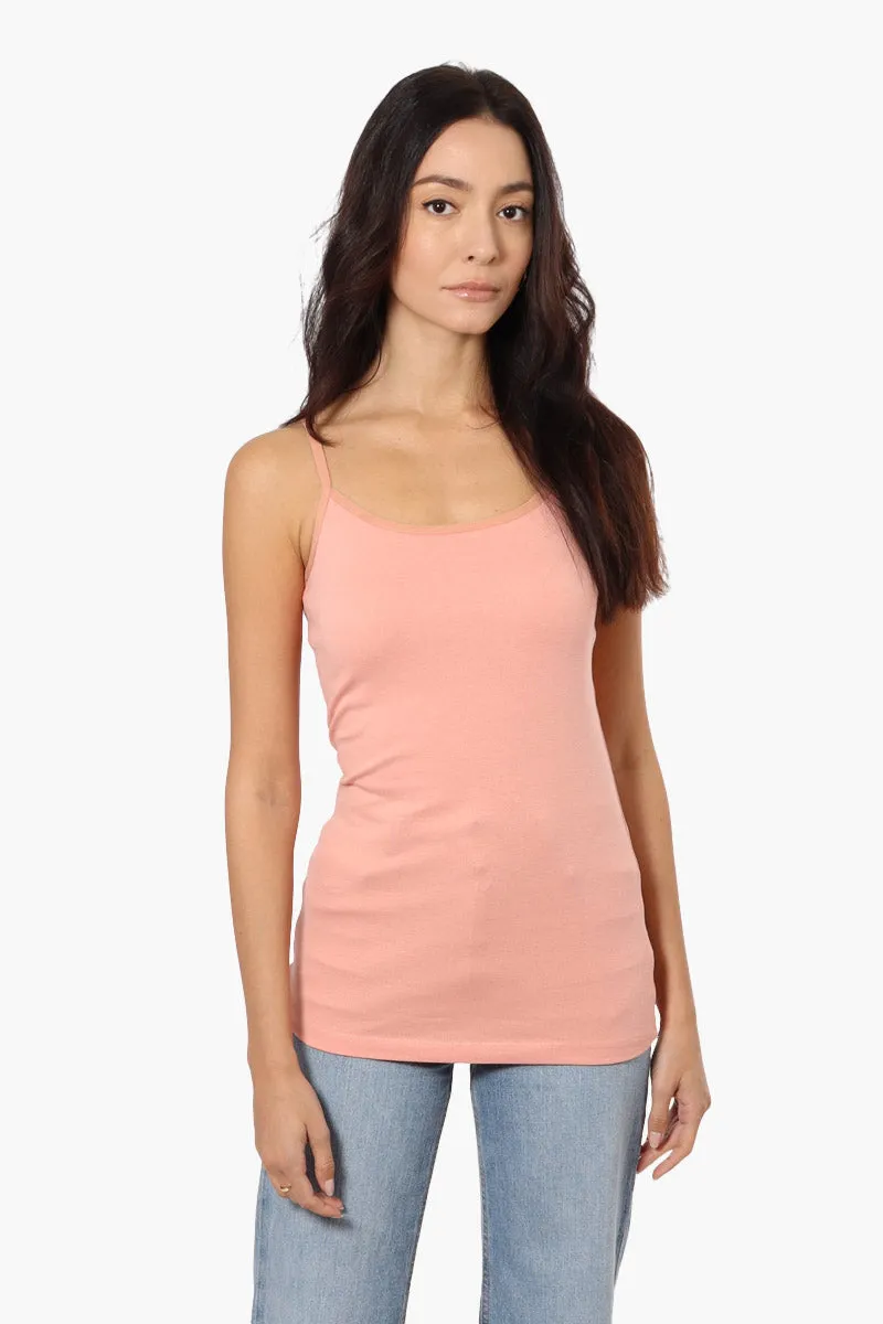 Majora Solid Basic Cami Tank Top - Pink