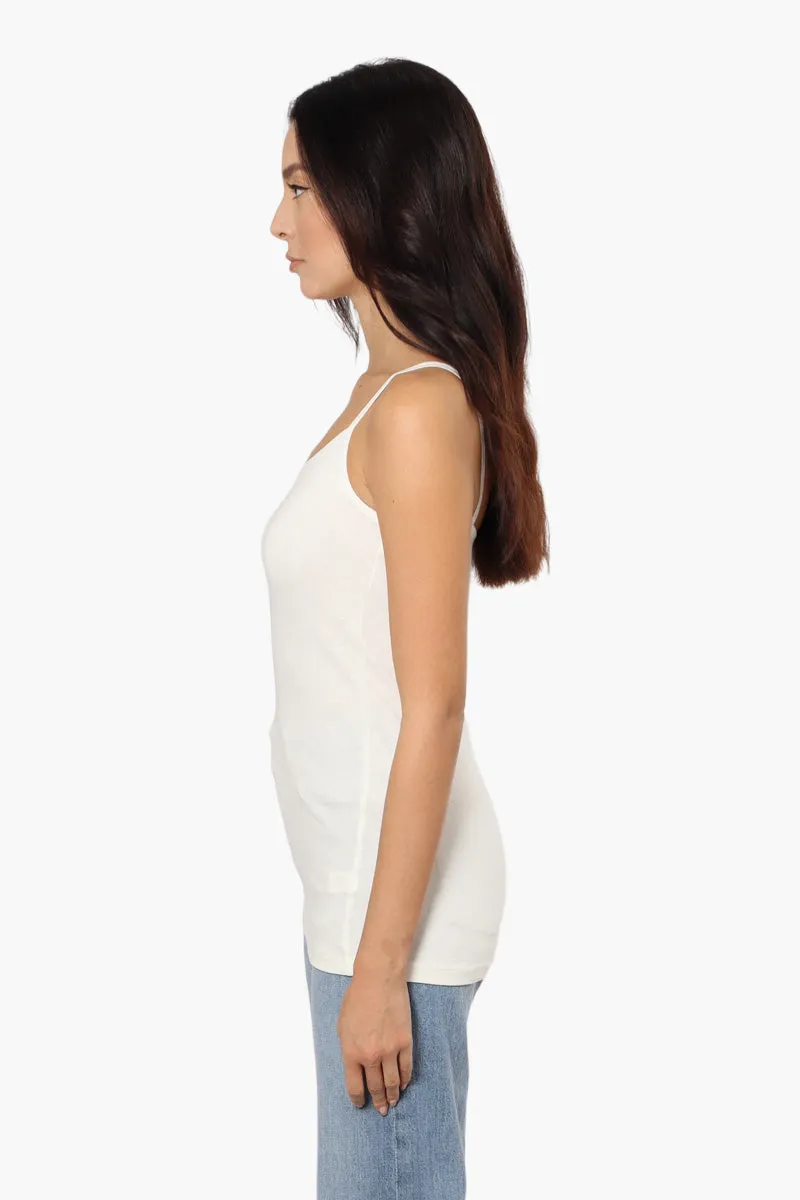 Majora Solid Basic Cami Tank Top - White