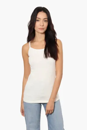 Majora Solid Basic Cami Tank Top - White