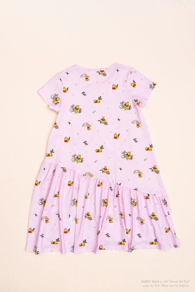 Mary Dress - Pink Rainbow Pooh