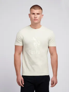 Mens Double Horsemen Statement T-Shirt in Moonstruck