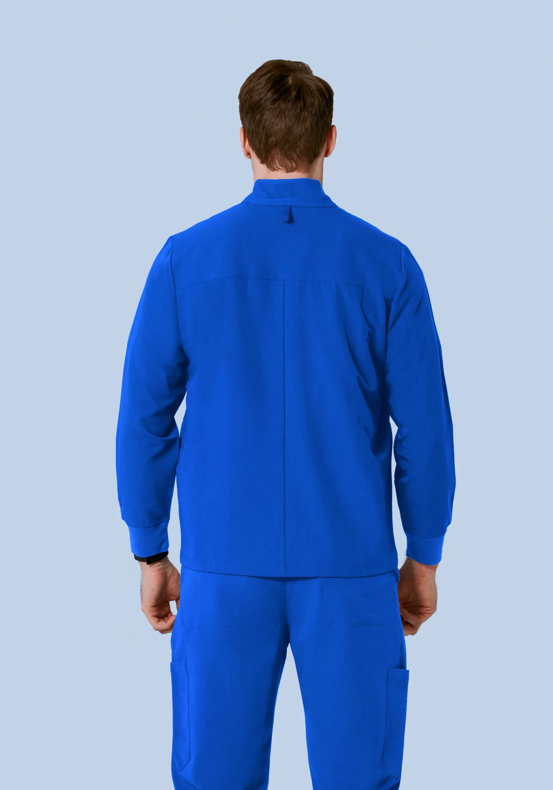 Men's Modern Scrub Jacket Royal Blue