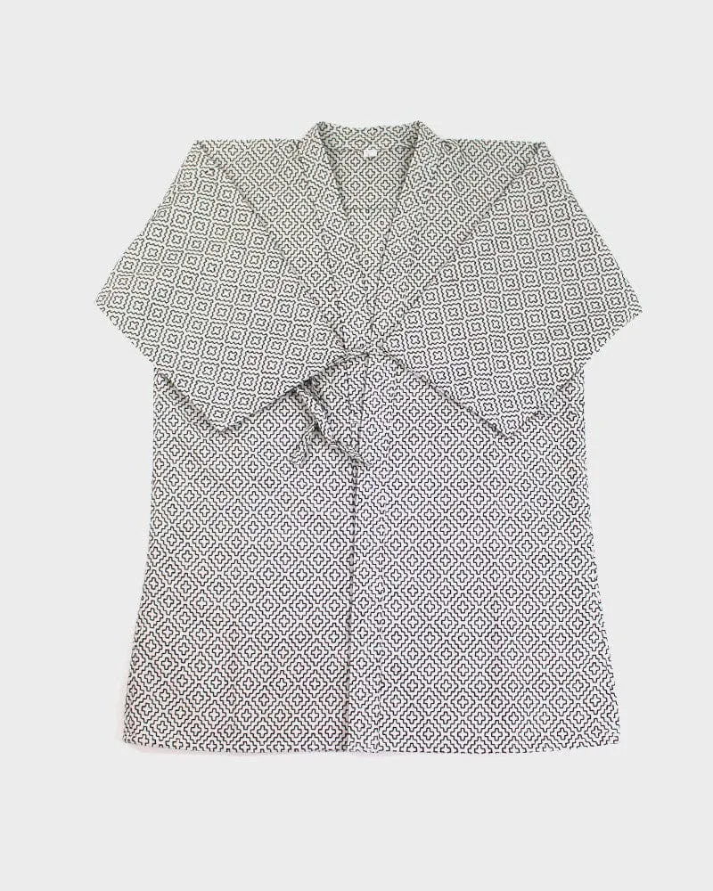 Modern Hitomezashi Dougi Jacket, White