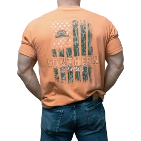 Mossy Oak Camo Flag Tee- Orange