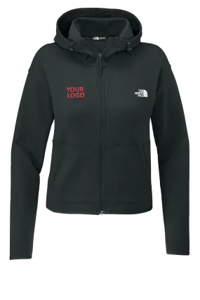 North Face Ladies Double-Knit Zip Custom Hoodies, Asphalt Grey