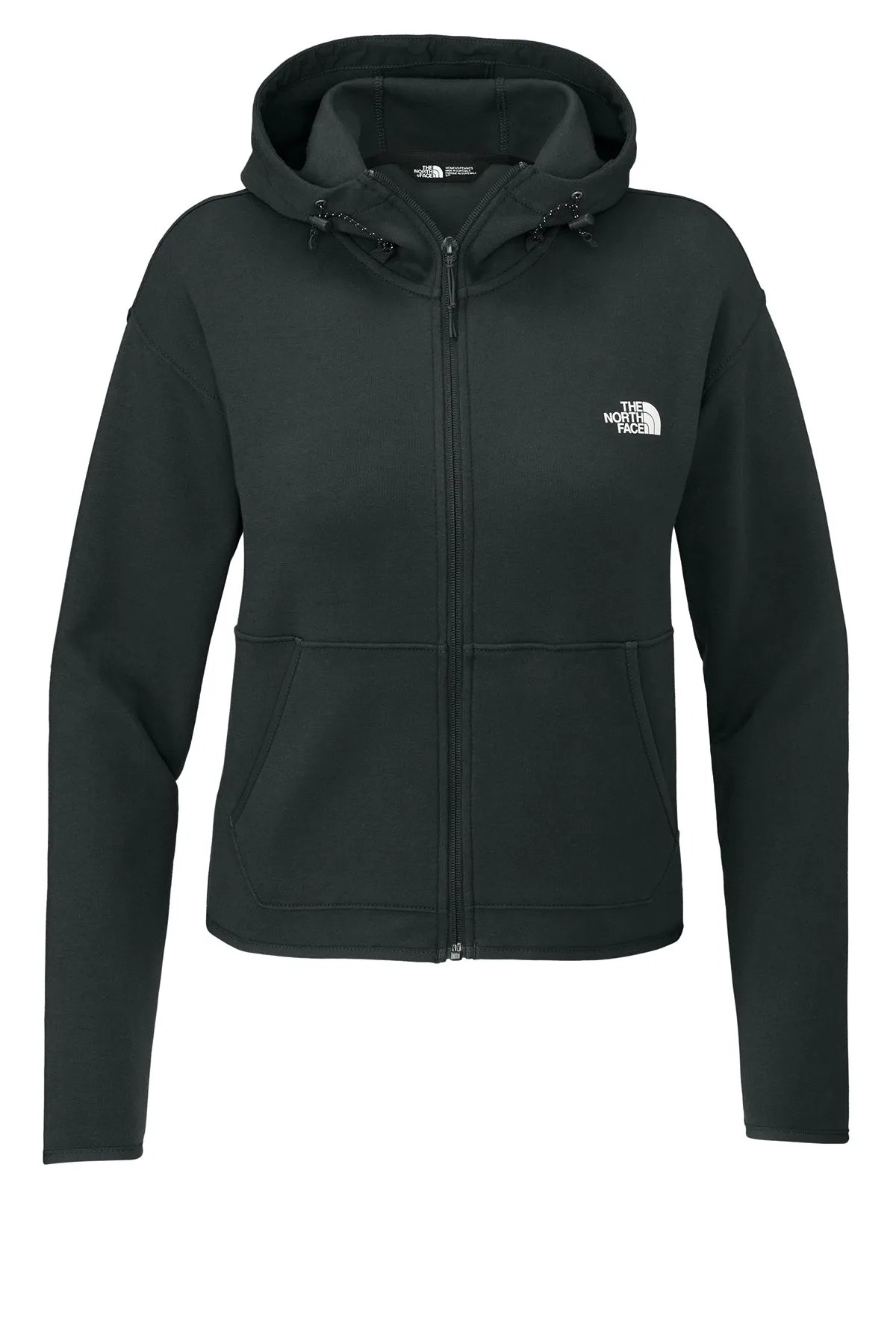 North Face Ladies Double-Knit Zip Custom Hoodies, Asphalt Grey