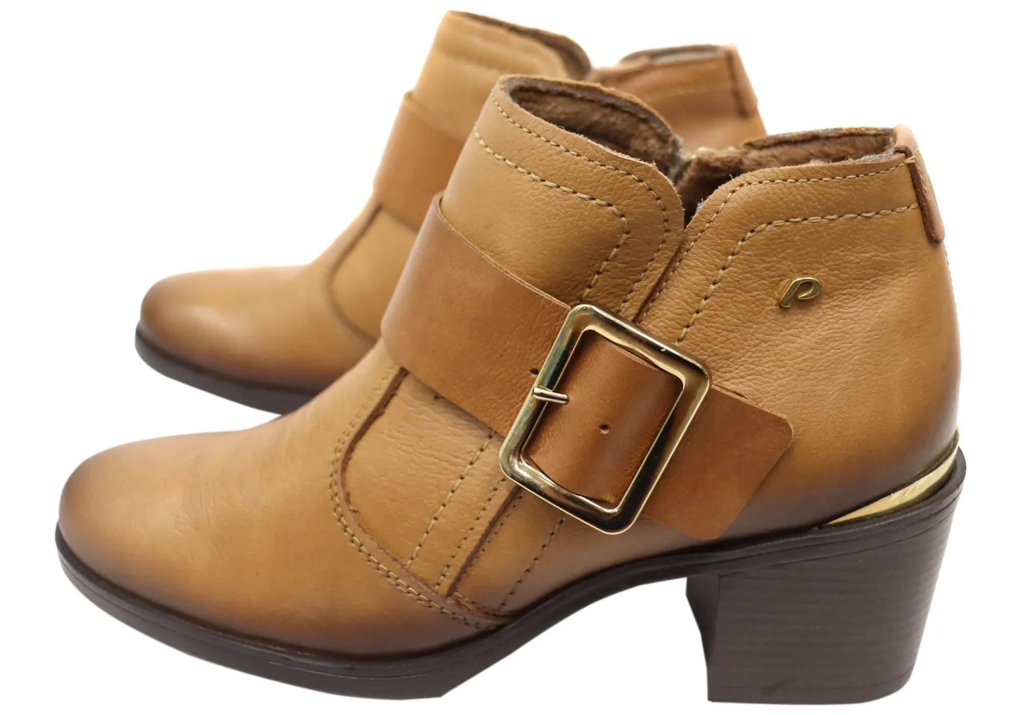 Pegada Macey Womens Comfortable Brazilian Leather Ankle Boots