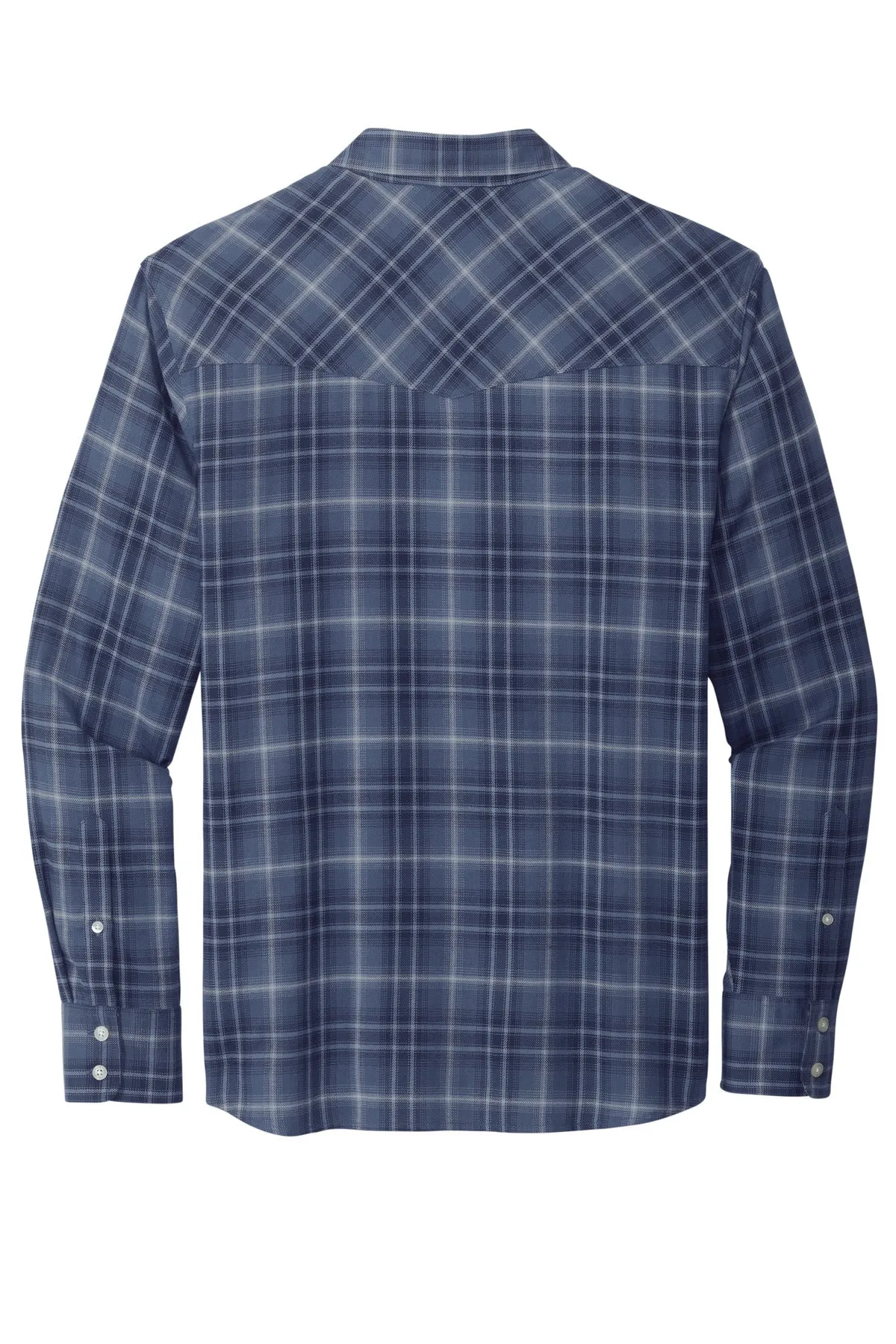 Port Authority Long Sleeve Ombre Plaid Shirt W672