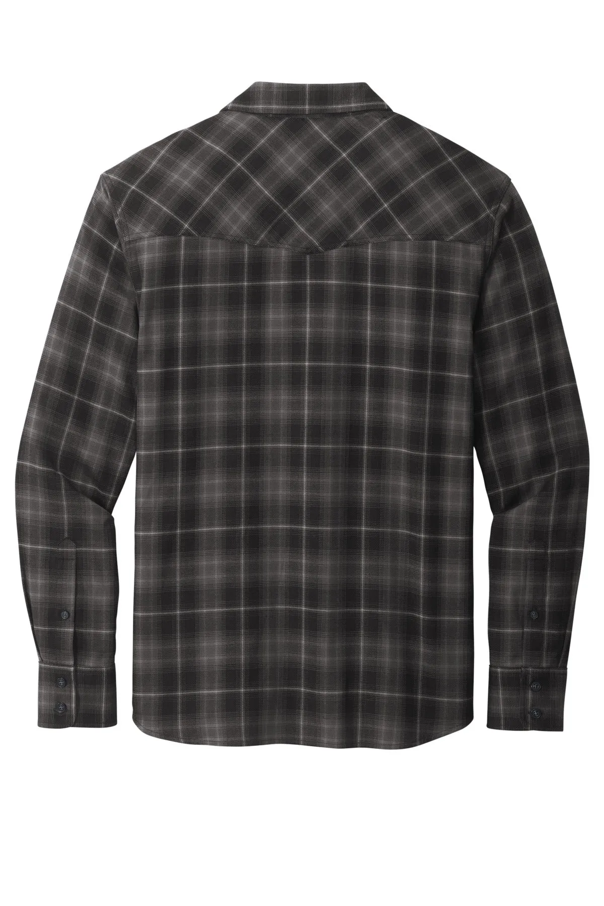 Port Authority Long Sleeve Ombre Plaid Shirt W672