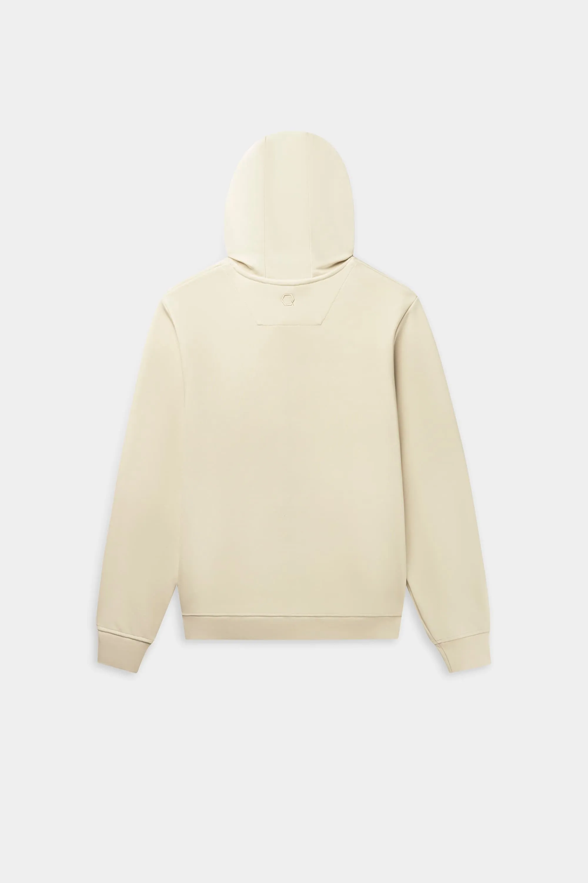 Q-Series Regular Fit Zip Through Hoodie White Swan