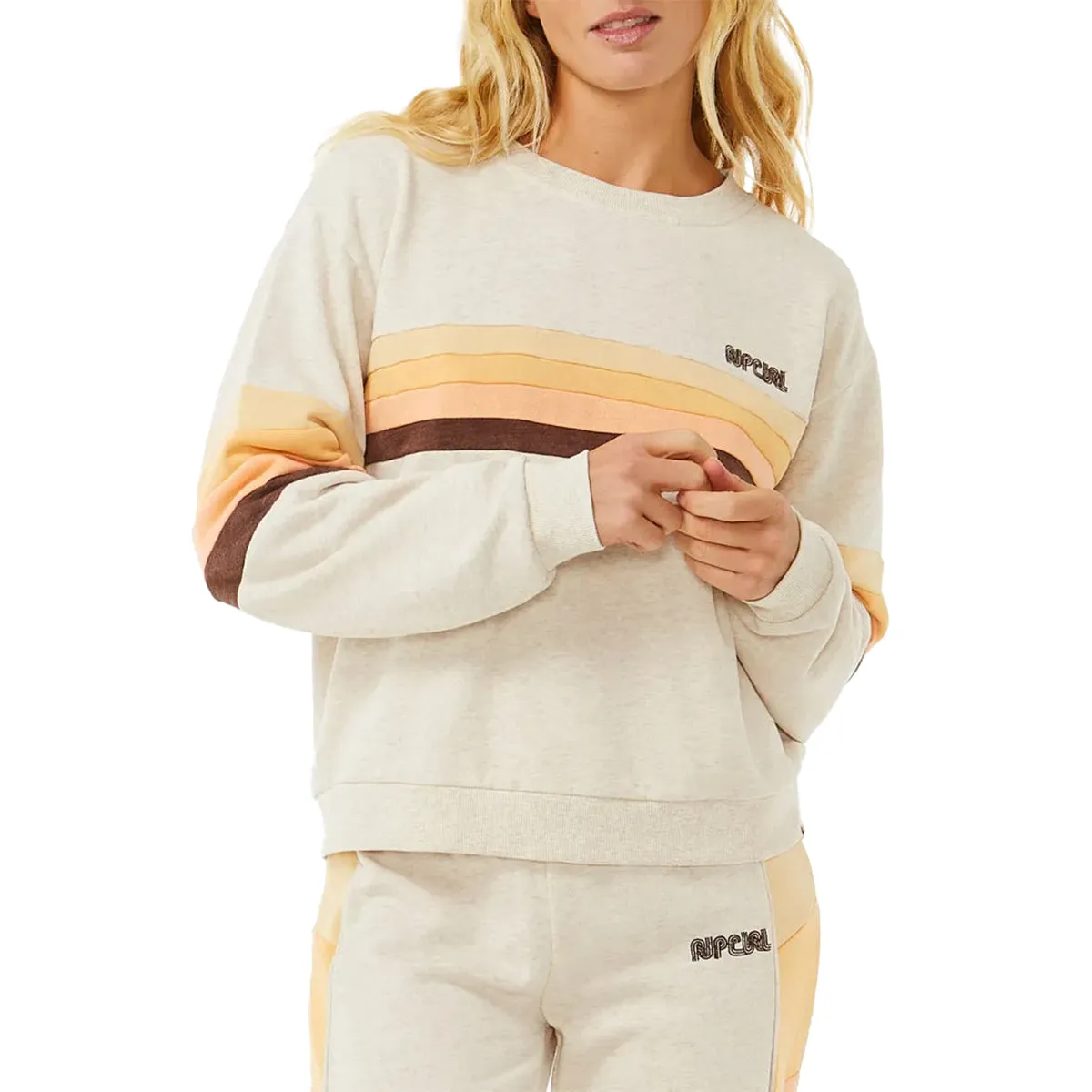 Rip Curl Women's Surf Revival Panelled Crew Sweatshirt