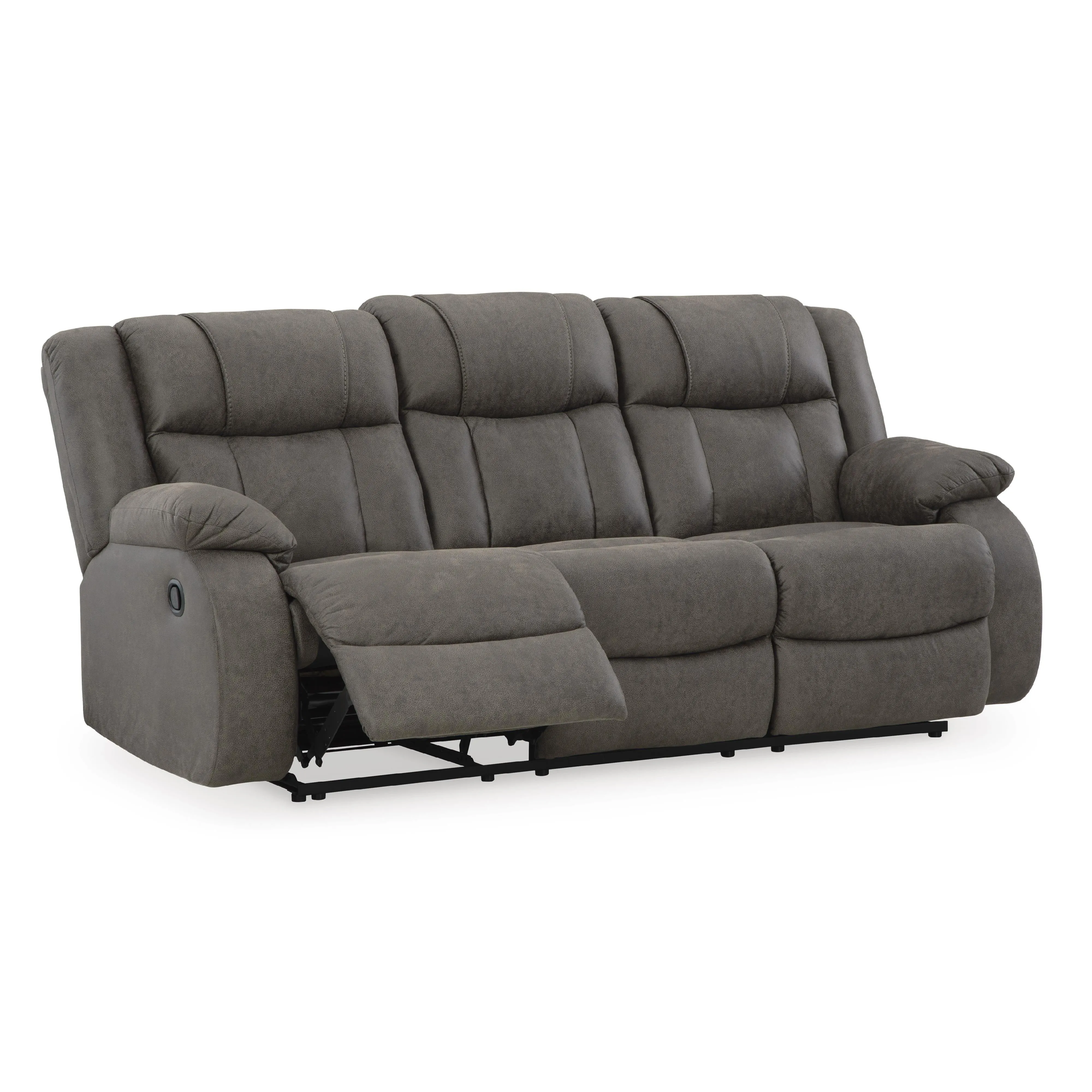 Signature Design by Ashley First Base Reclining Leather Look Sofa 6880488C