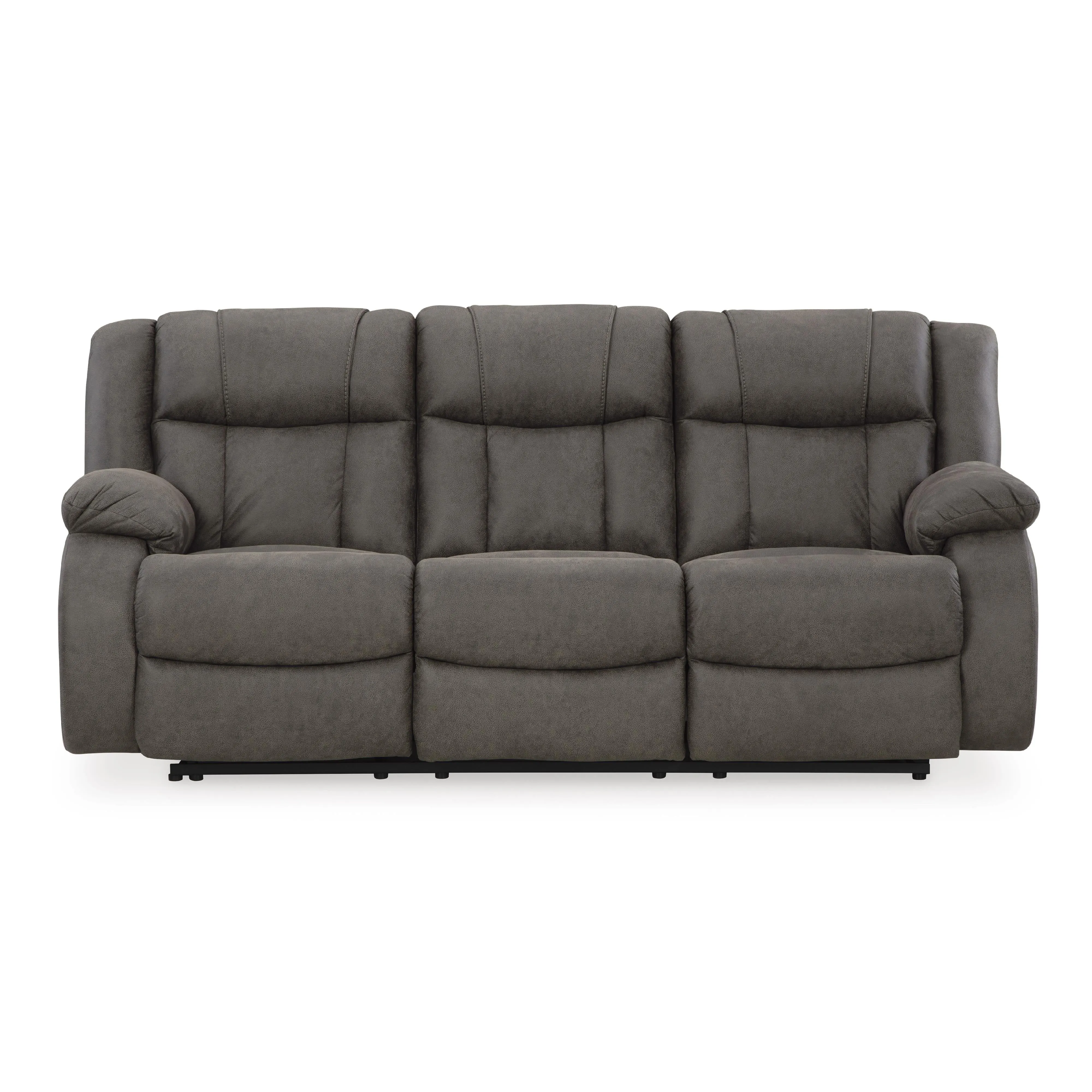 Signature Design by Ashley First Base Reclining Leather Look Sofa 6880488C