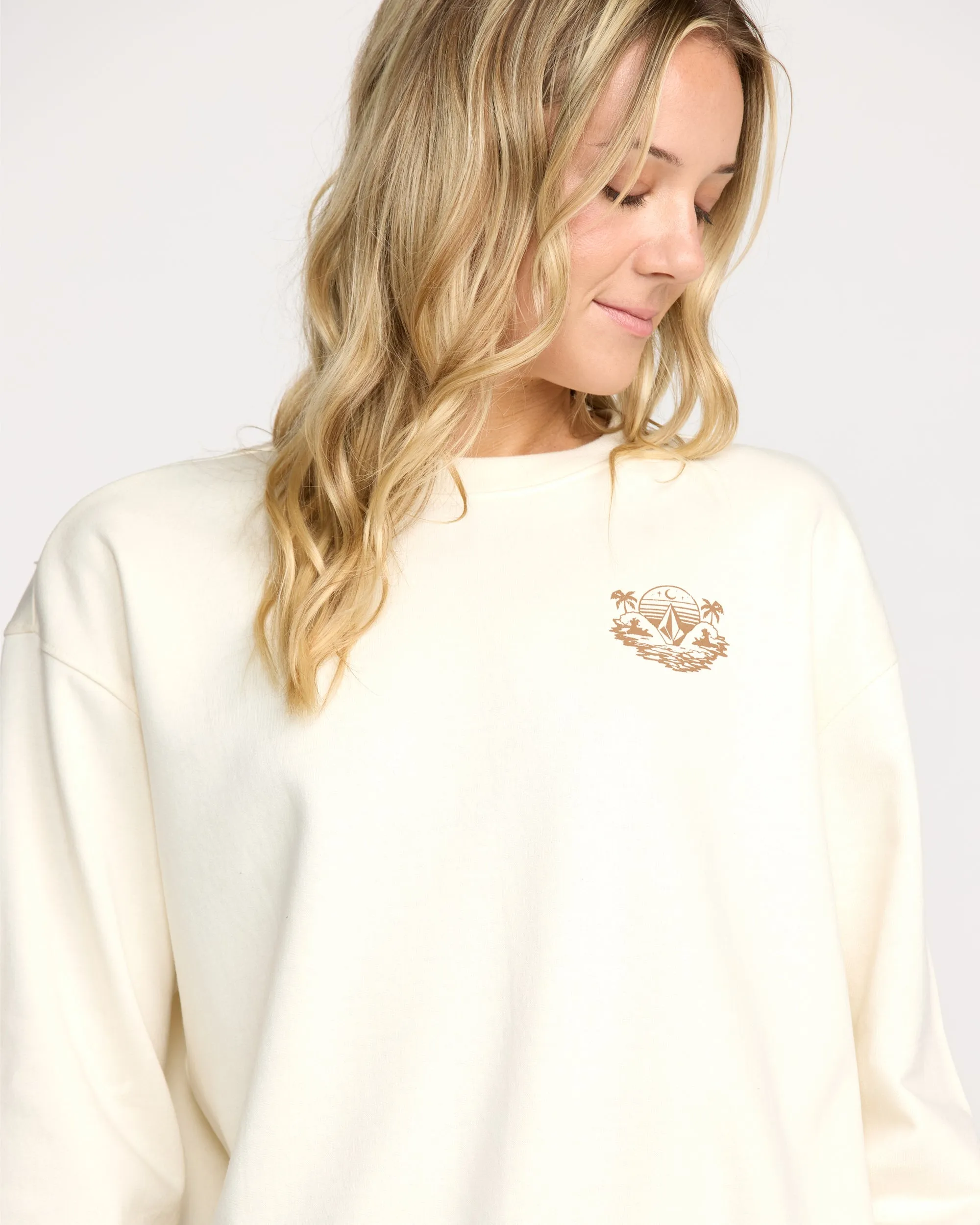 Stone Dream Crew Sweatshirt - Bone