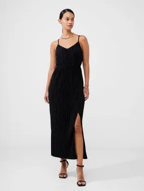 Strappy Plisse Jersey Maxi Dress