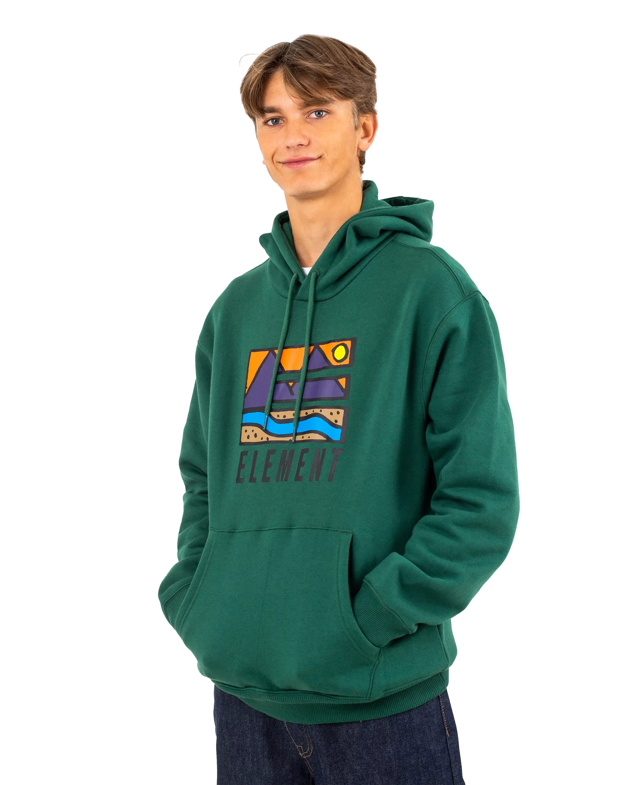 Trekka Hoodie in Dark Green