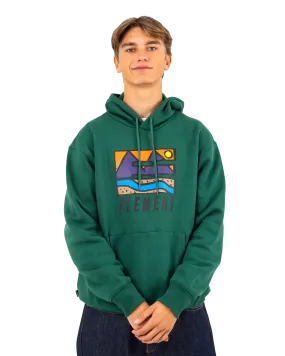 Trekka Hoodie in Dark Green