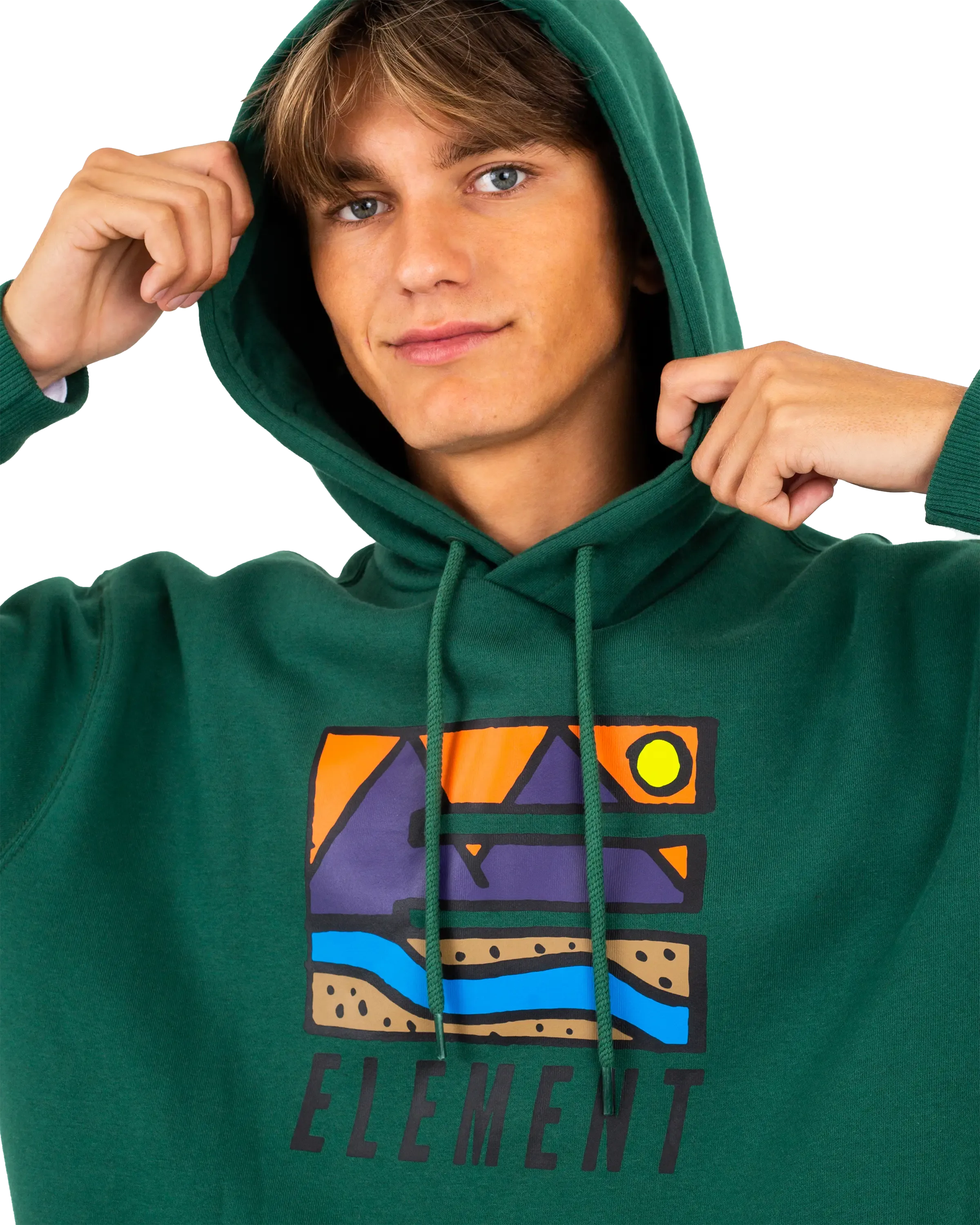 Trekka Hoodie in Dark Green