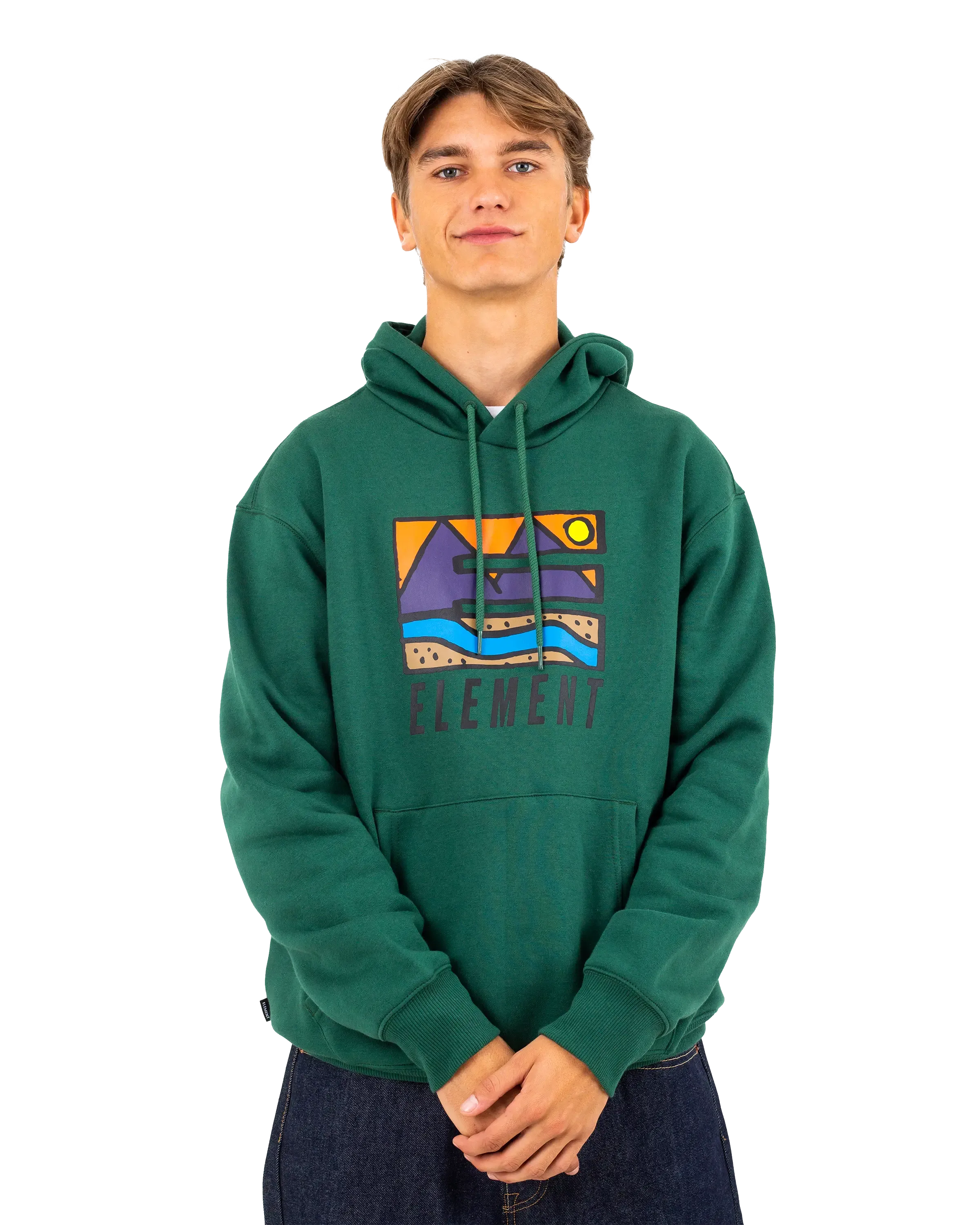 Trekka Hoodie in Dark Green