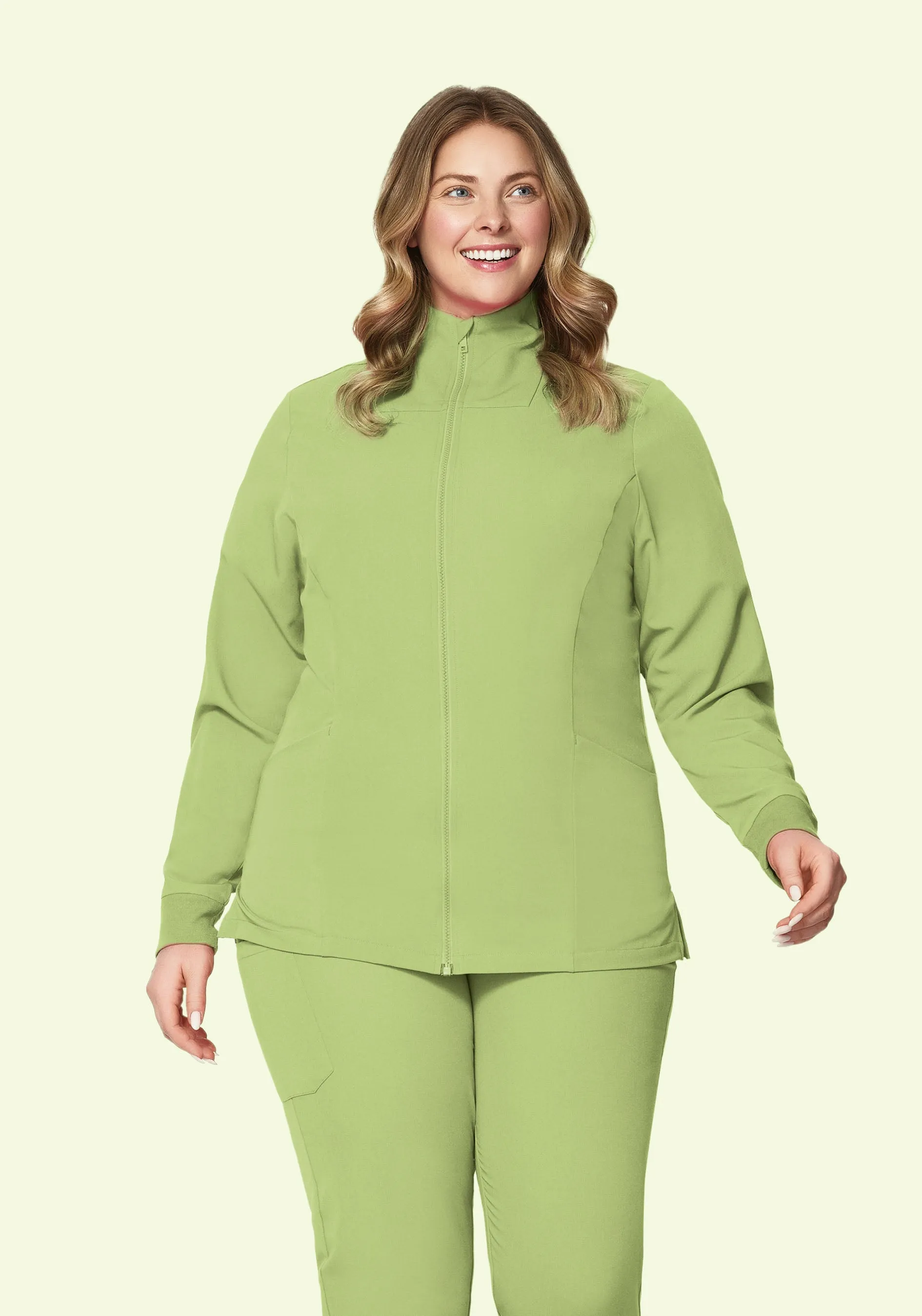 Women's Modern Scrub Jacket Fern