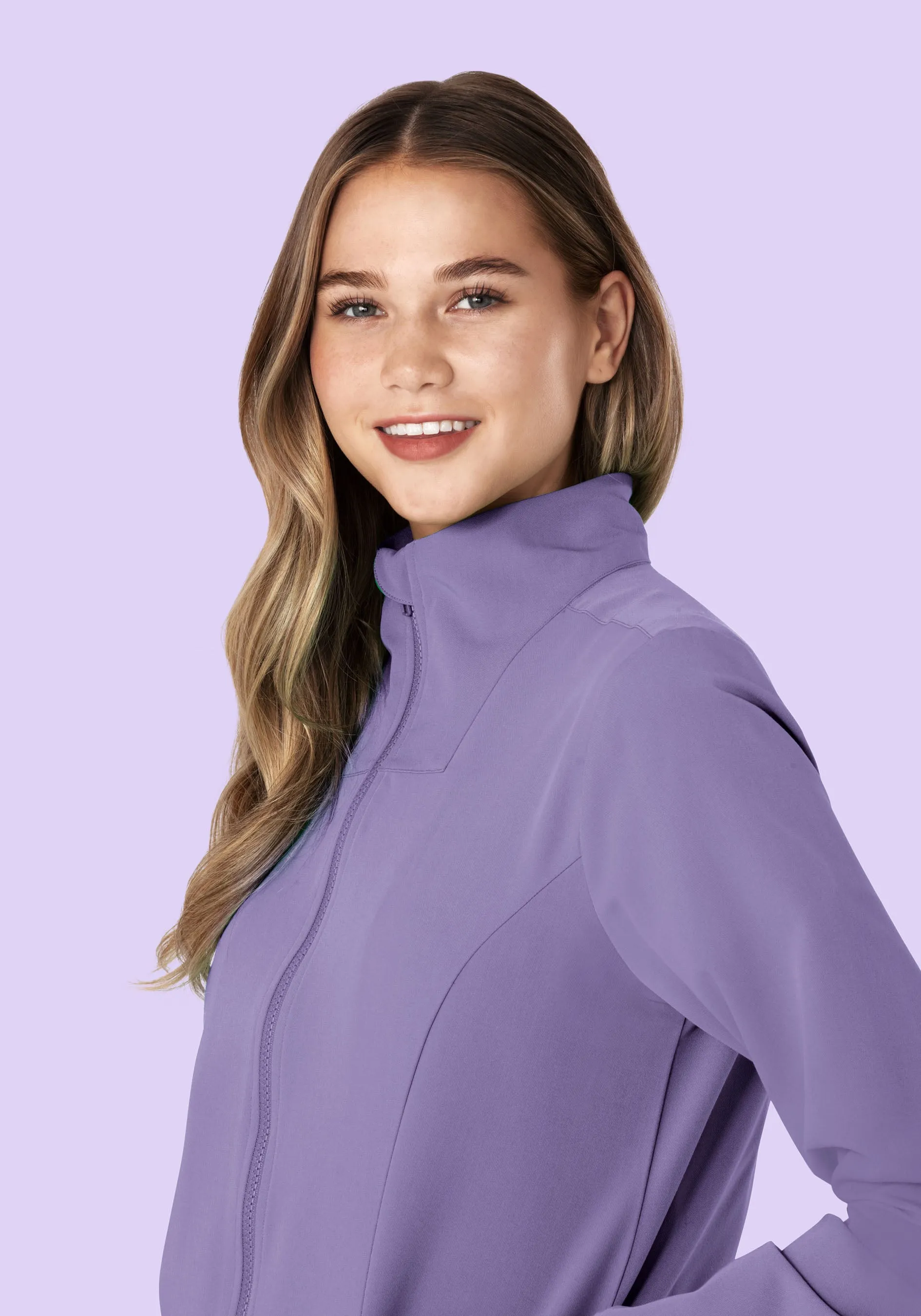 Women's Modern Scrub Jacket Hyacinth