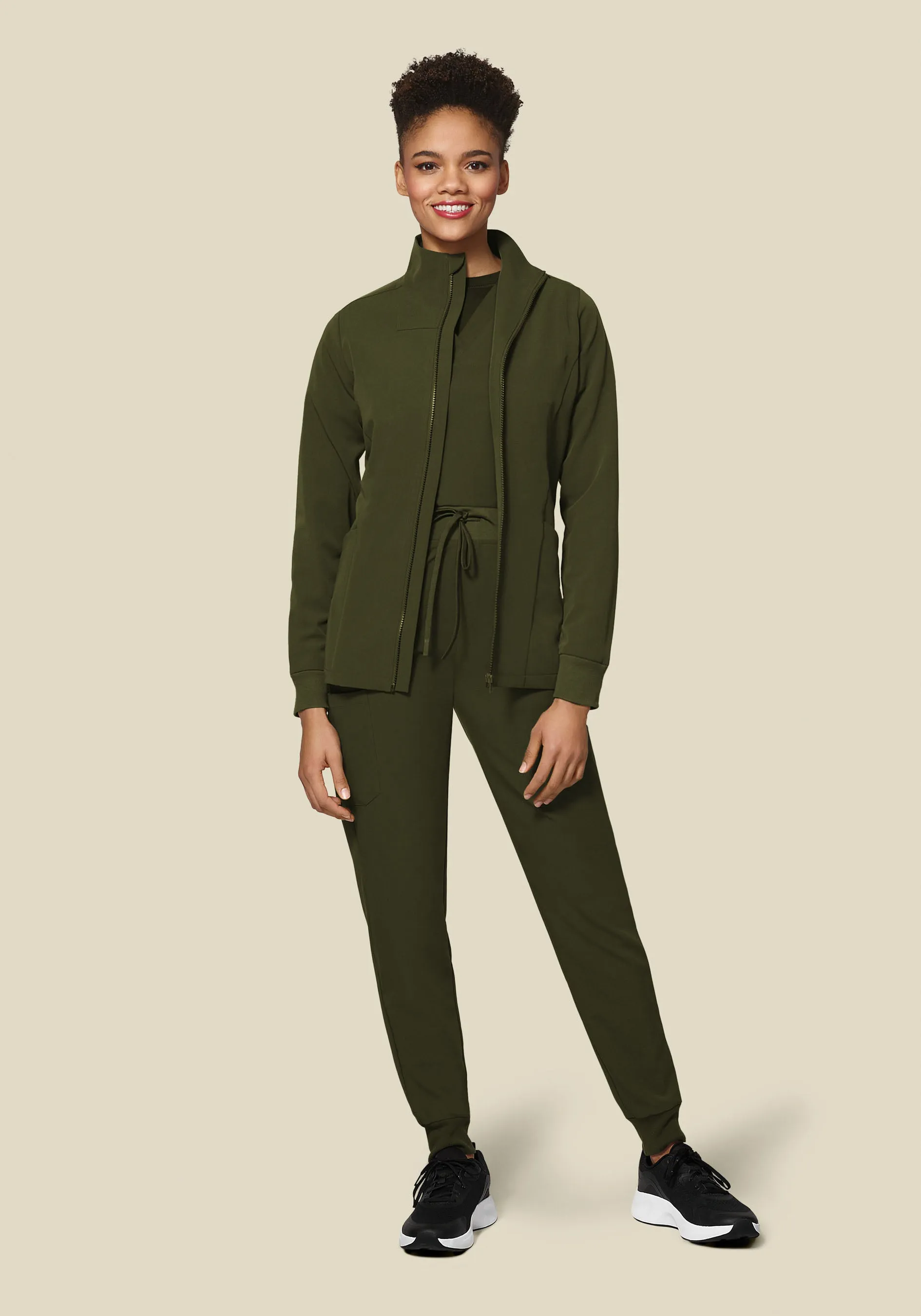 Women's Modern Scrub Jacket Olive