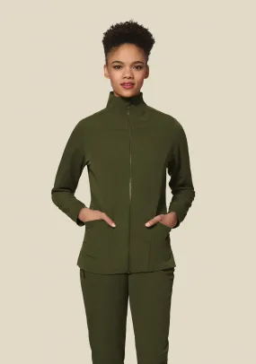 Women's Modern Scrub Jacket Olive