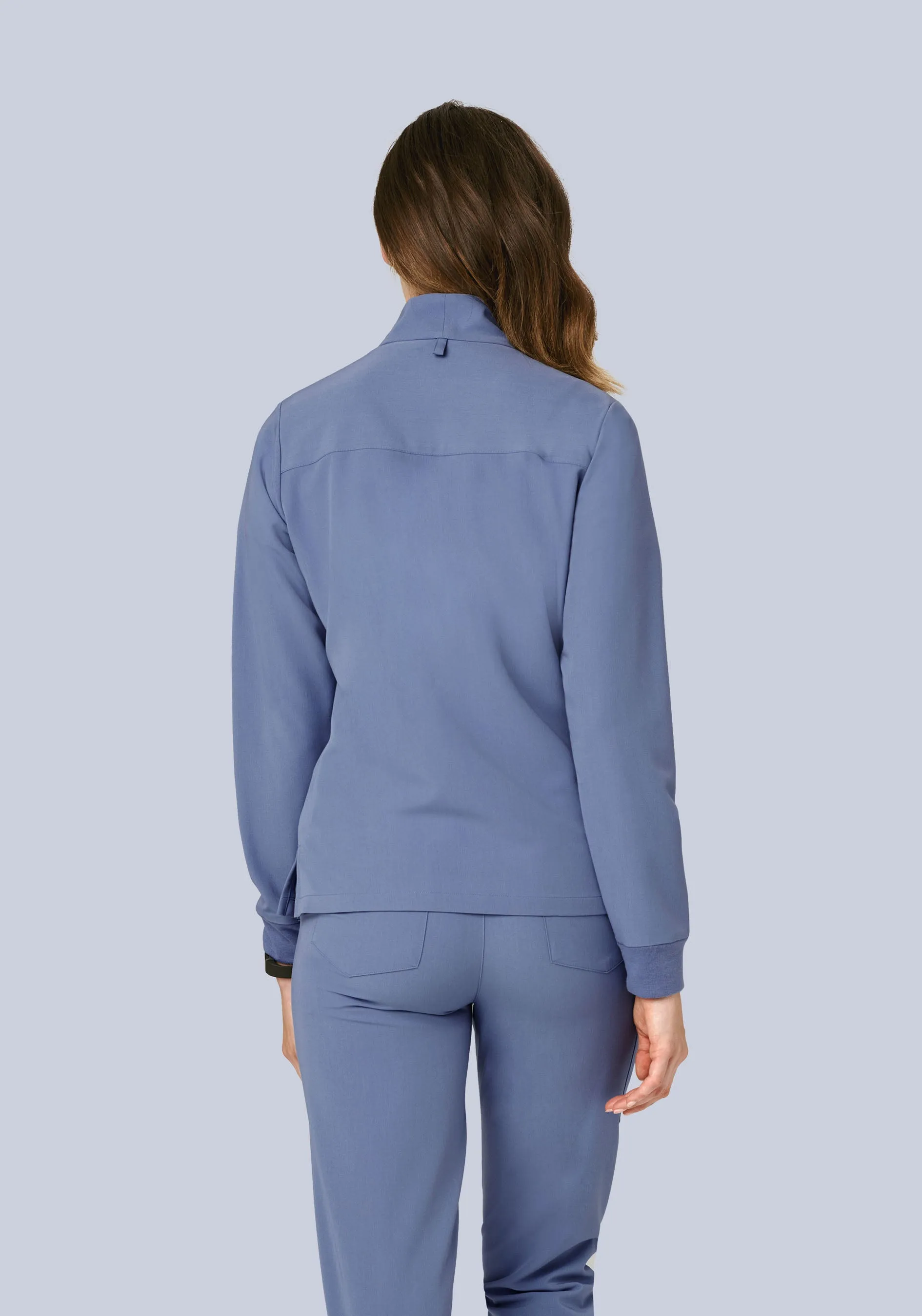 Women's Modern Scrub Jacket Periwinkle