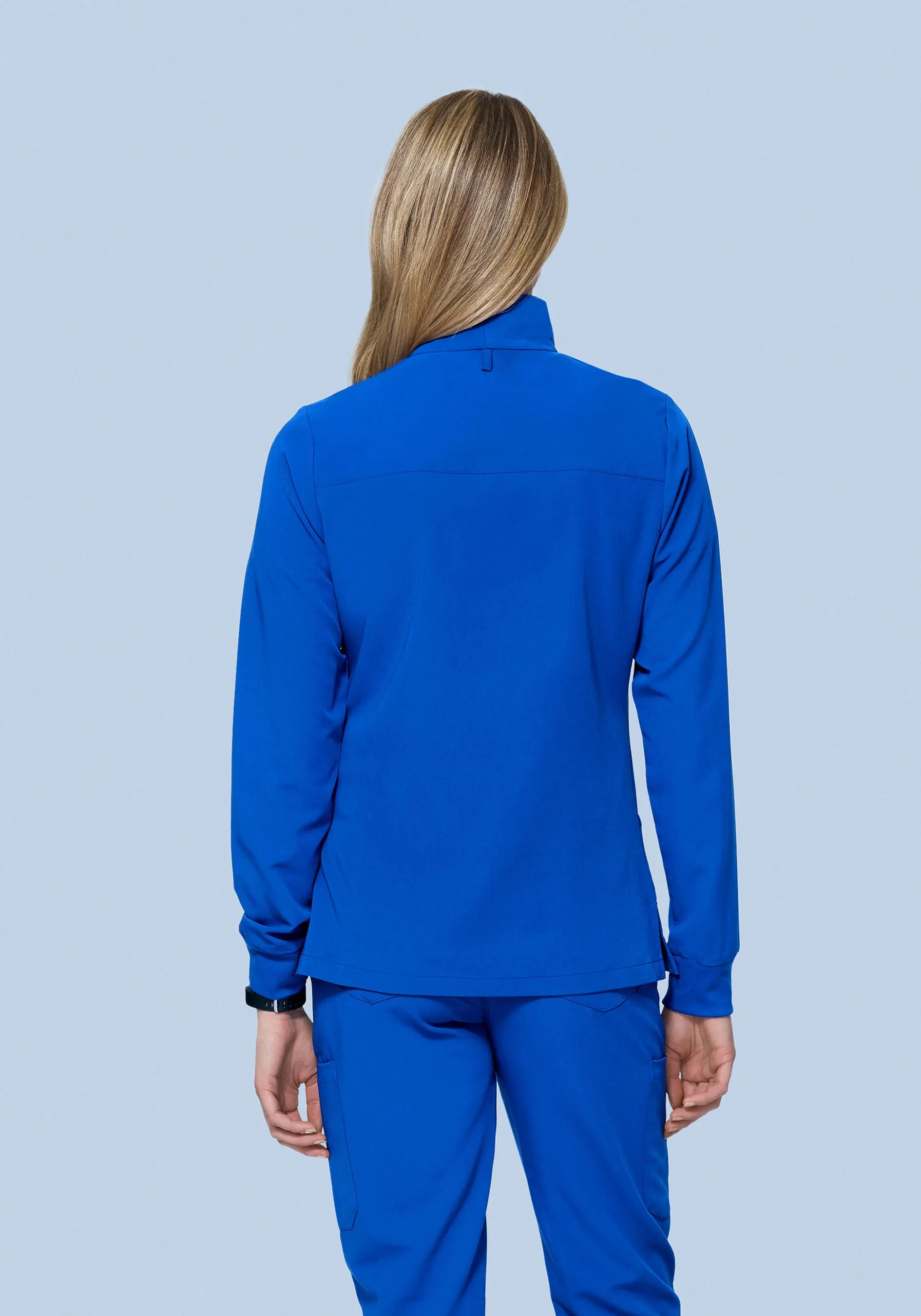 Women's Modern Scrub Jacket Royal Blue